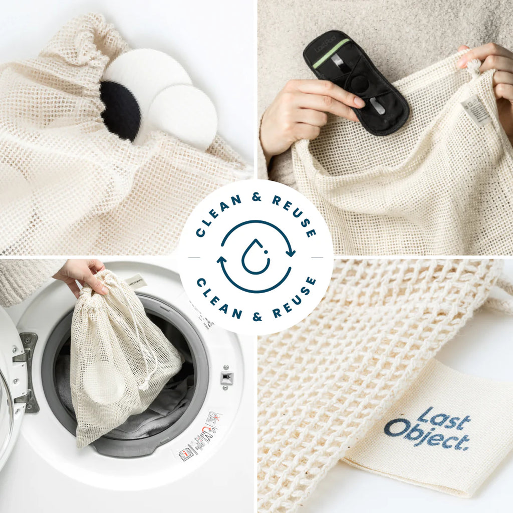 LastObject Laundry Bag | Organic Cotton Reusable Wash Bag