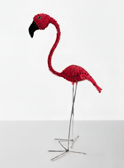 Beaded Pink Flamingo