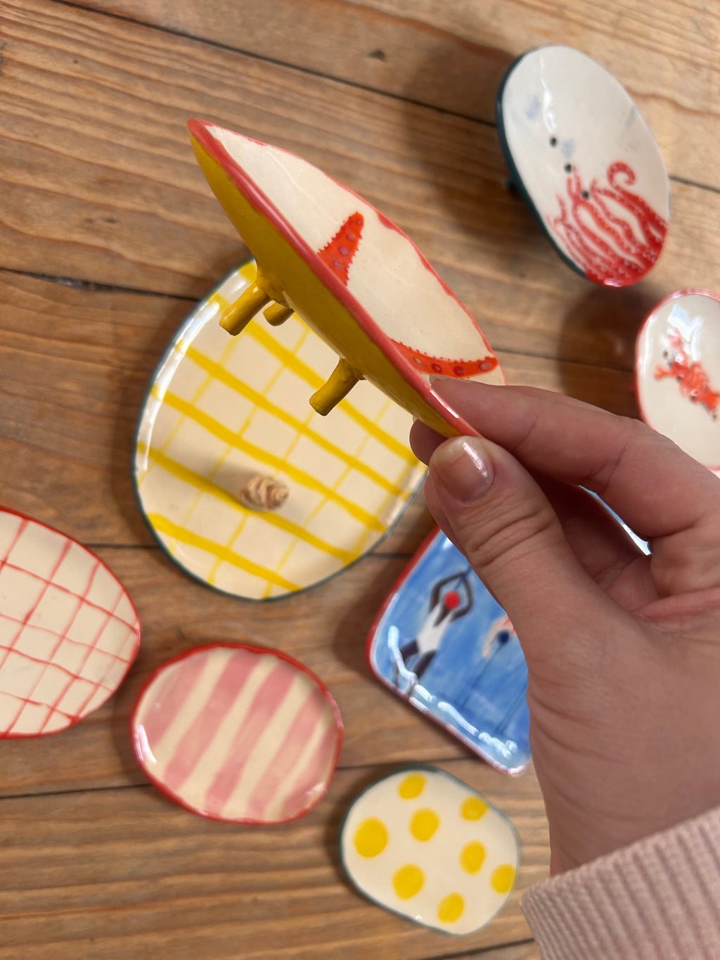 Handmade Ceramic Trinket Trays & Soap Dishes