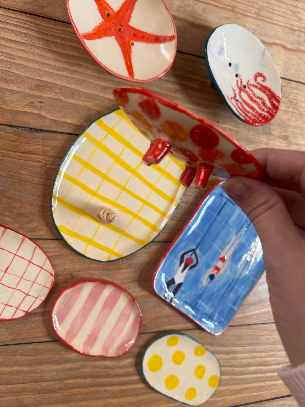 Handmade Ceramic Trinket Trays & Soap Dishes