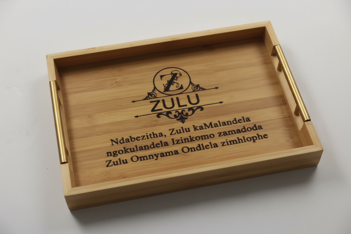 Bamboo Clan Name Serving Trays