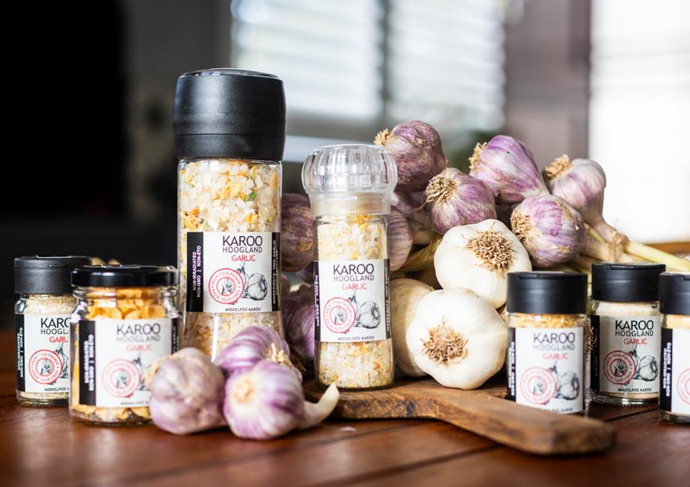 Green Garlic Powder - farmed and packed in the Karoo, South Africa