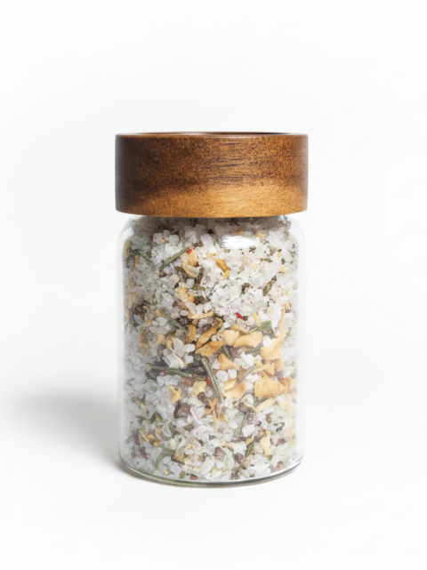 Garlic and Rosemary Salt - farmed and packed in the Karoo, South Africa