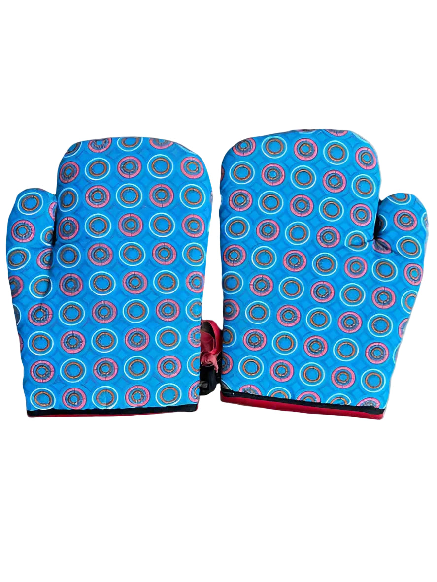 Oven Mitts - handmade from ShweShwe fabric and heat resistant padding