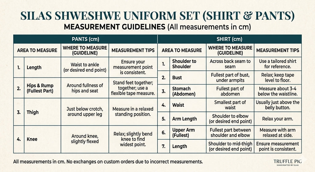 Domestic Uniforms | Shirts & Trousers | Shwe-Shwe