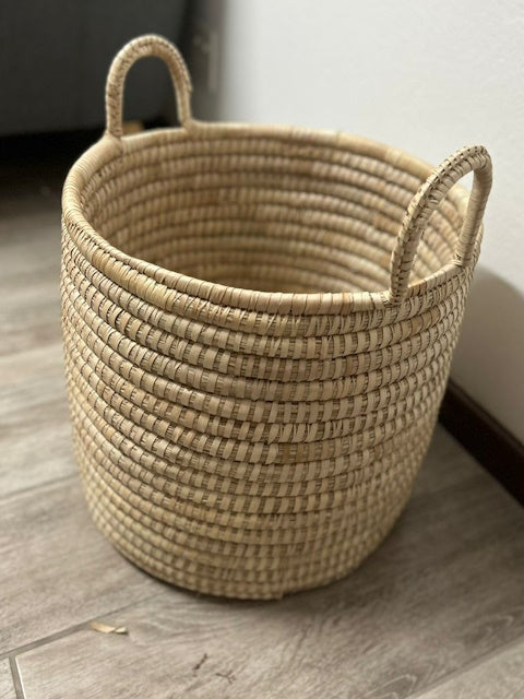 Handwoven Palm Leaf Storage Baskets | Savannah Interiors