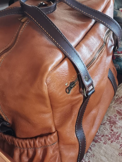 Handmade Leather Travel Bag | South African Top-Grain Leather